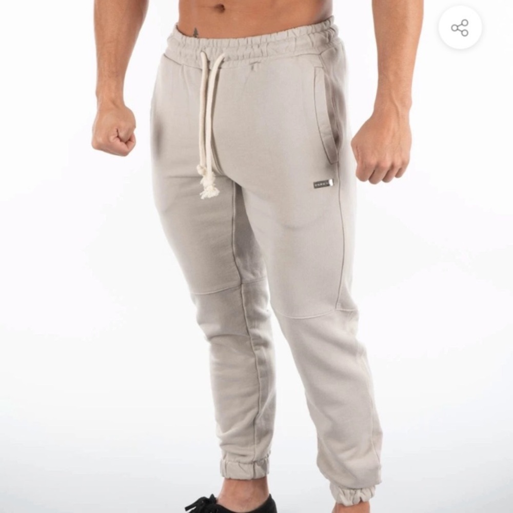 YOUNGLA 209 METAL COLLECTION JOGGERS light gray wash oatmeal S
